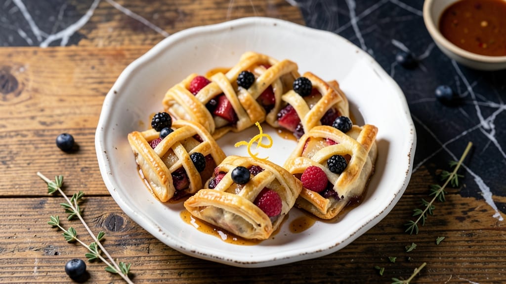 Apple Berry Turnovers Recipe: Flaky Crust Wrapped Around Bursting Fruit Filling