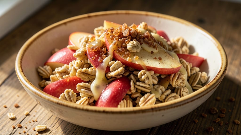 Apple Cinnamon Rolled Oats Recipe: Warm Spiced Apple Filling in Crunchy Oats