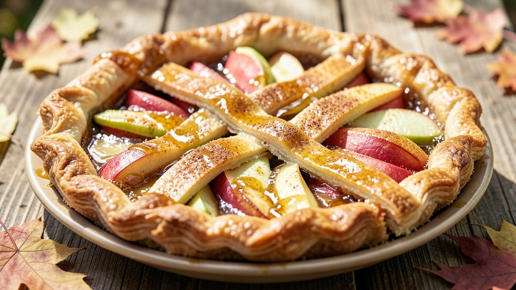 Absolute Best Apple Pie Recipe: Flaky Lattice Crust with Caramelized Fruit Heart