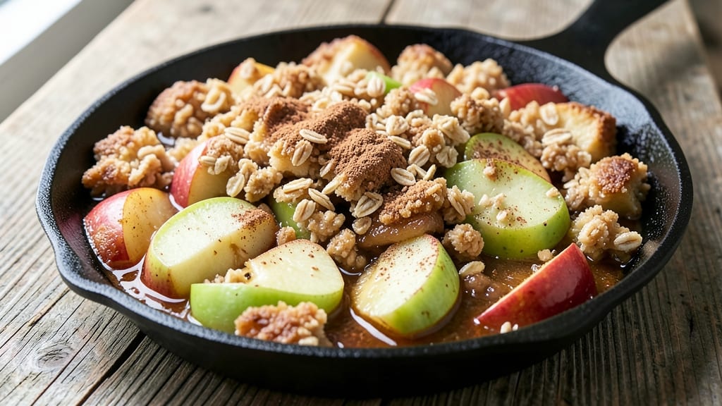 Apple Cobbler Cast Iron Recipe: Spiced Streusel Crust Meets Caramelized Fruit