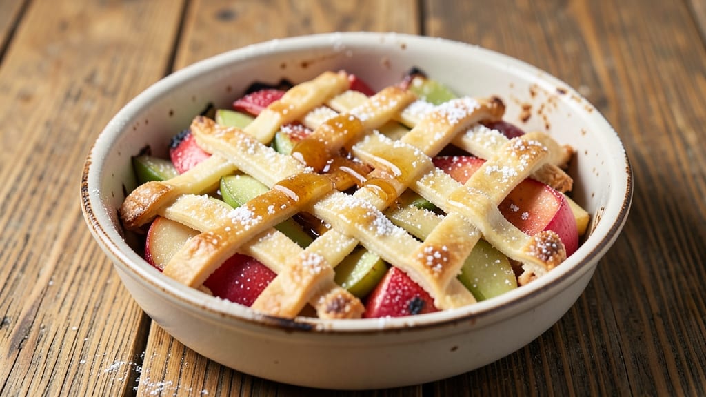 Apple Cobbler Recipe Single Serving: Warm Spiced Apple Filling Under Crispy Topping