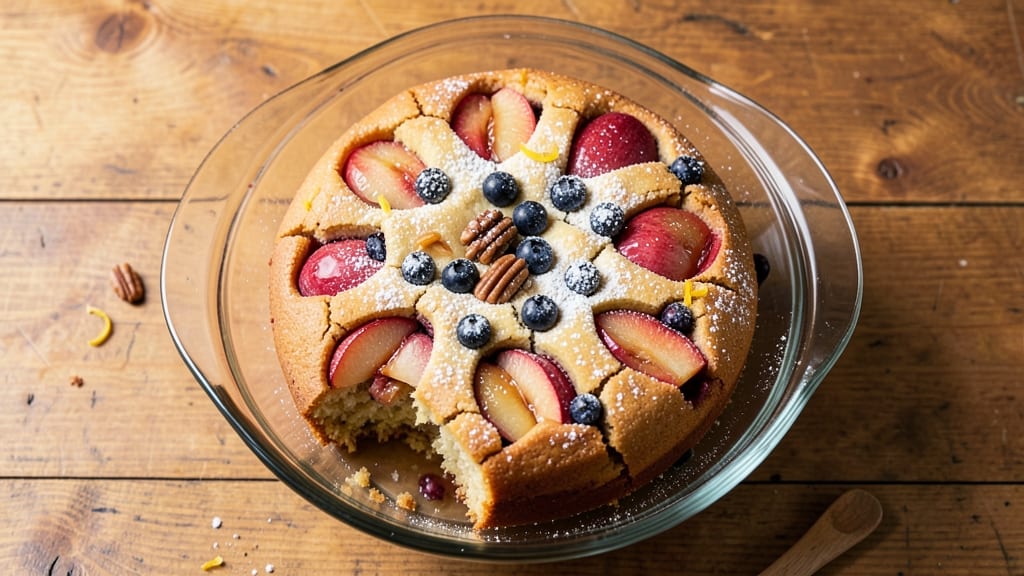 Apple Blueberry Cake Mix Recipe: Buttery Streusel Crown Over Spiced Fruit Filling