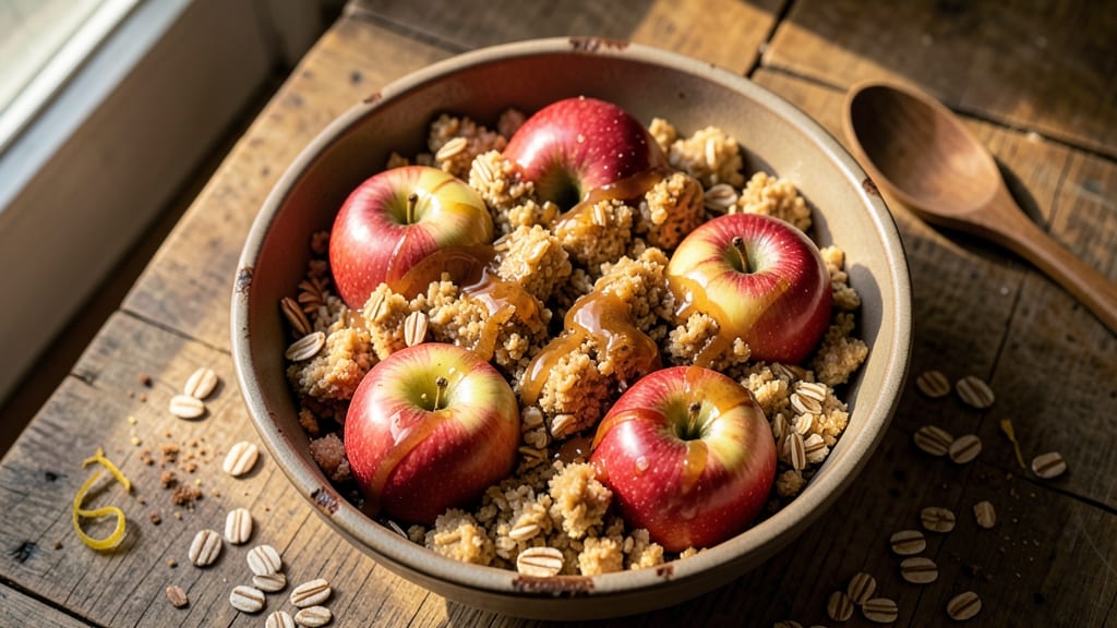 Apple Conbler Recipe: Warm Spiced Apple Streusel Hugs Buttery Layers