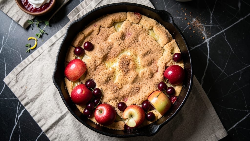 Apple Cherry Dump Cake Recipe: Warm Spiced Streusel Hugs in One-Pan Magic