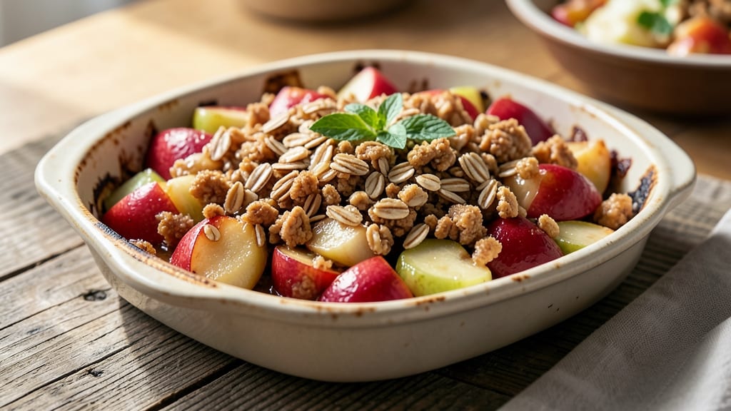 Alton Brown's Apple Crisp Recipe: Spiced Topping and Caramelized Fruit Magic