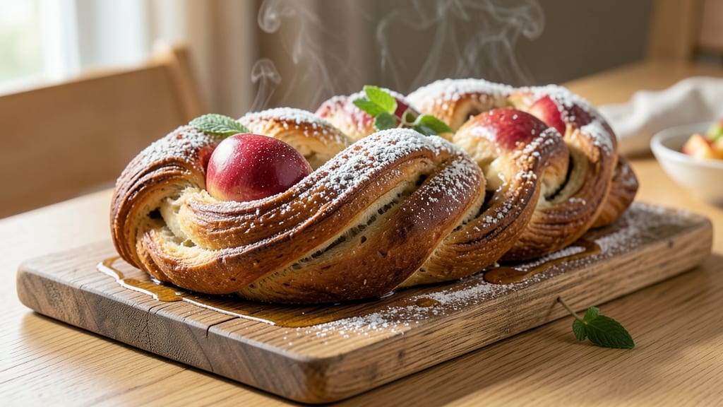 Apple Braid Bread Recipe: Spiced Apple Filling Braided in Buttery Layers