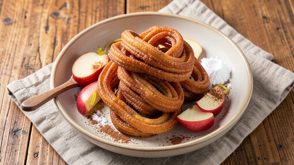 Apple Churros Recipe: Caramel-Dipped Crunch With Cinnamon-Sugar Magic